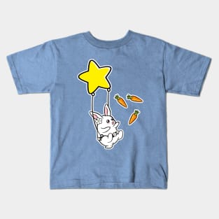 Funny Bunny on a Swing Kids T-Shirt